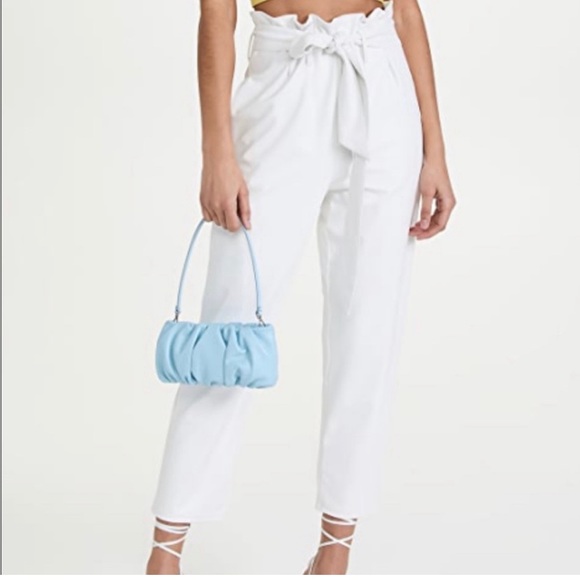 NWT Commando White Faux Leather Paperbag Pants - Picture 2 of 11